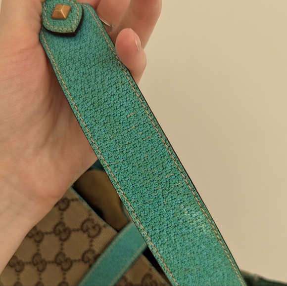 Gucci GG Jackie Shoulder Bag with Tiffany Blue trim - Picture 15 of 17